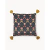 Copricuscino In Velluto Con Motivo Floreale E Nappe Pari*Westwing Collection Online