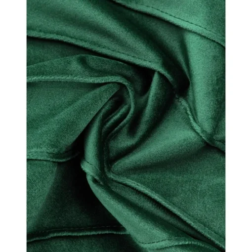 Copricuscino In Velluto Verde Scuro Con Motivo Strutturato Leyla*Westwing Collection New