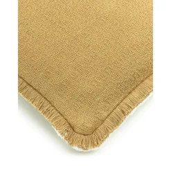 Copricuscino Reversibile Color Giallo Con Frange Decorative Loran*Westwing Collection Outlet