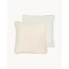 Copricuscino Reversibile Beige Con Frange Loran*Westwing Collection Sale