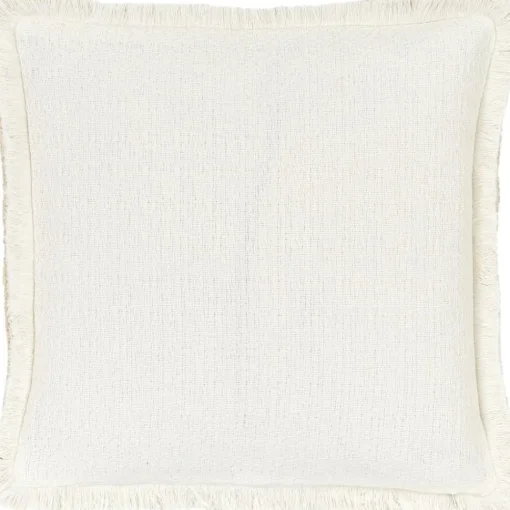 Copricuscino Reversibile Beige Con Frange Loran*Westwing Collection Sale