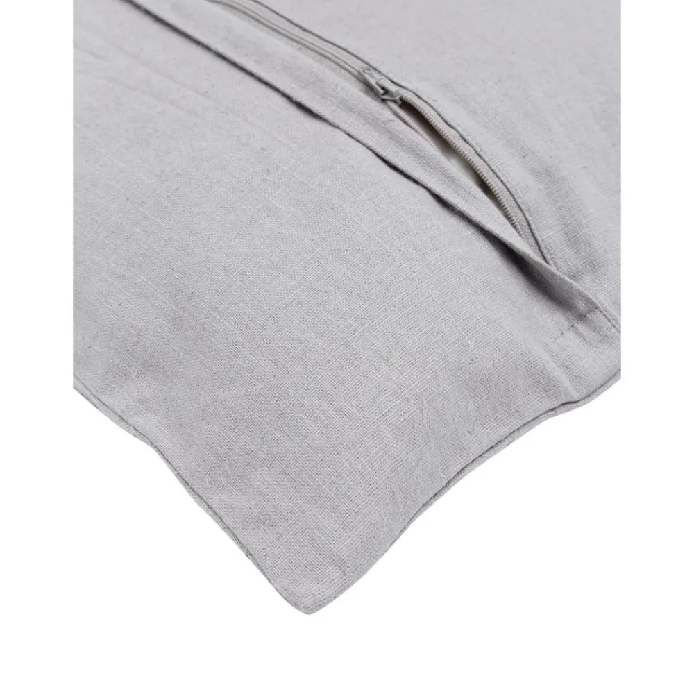 Copricuscino Strutturato In Lino Grigio Malia*Westwing Collection New