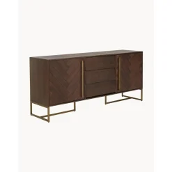 Credenza A Spina Di Pesce Con Ante E Finitura In Legno D'Acacia Class*Dutchbone New