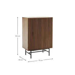 Credenza Alta Con Fronte Scanalato Rue*Ellos Home New