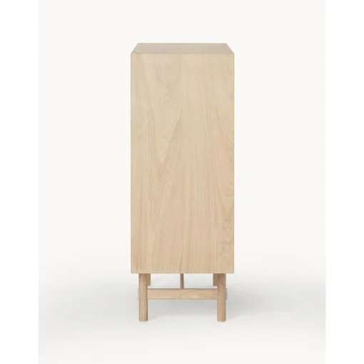 Credenza Alta In Legno Di Quercia Con Ante Diana*Westwing Collection New