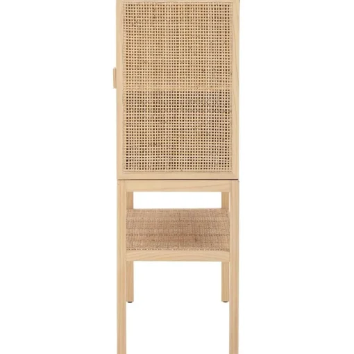 Credenza Alta In Legno Di Pino/Rattan Sanna*Bloomingville Outlet