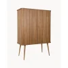 Credenza Alta Retro Con Ante Scorrevoli Scanalate Barbier*Zuiver Best