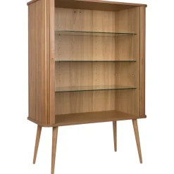 Credenza Alta Retro Con Ante Scorrevoli Scanalate Barbier*Zuiver Best