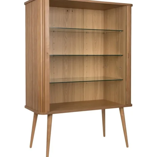 Credenza Alta Retro Con Ante Scorrevoli Scanalate Barbier*Zuiver Best