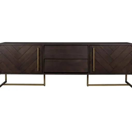 Credenza Bassa A Spina Di Pesce Con Finitura In Legno Di Acacia Class*Dutchbone Fashion