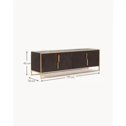 Credenza Bassa Harry In Legno Di Mango Massiccio*Westwing Collection Discount