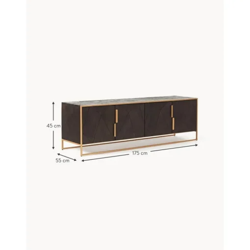 Credenza Bassa Harry In Legno Di Mango Massiccio*Westwing Collection Discount