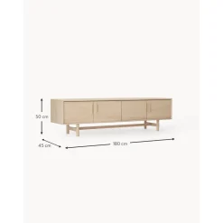 Credenza Bassa In Legno Di Quercia Con Ante Diana*Westwing Collection Fashion