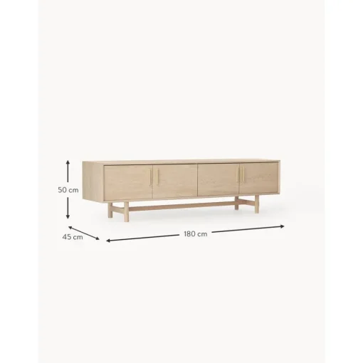 Credenza Bassa In Legno Di Quercia Con Ante Diana*Westwing Collection Fashion