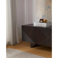 Credenza Bassa In Legno Di Mango Massiccio Con Ante Louis*Westwing Collection Hot