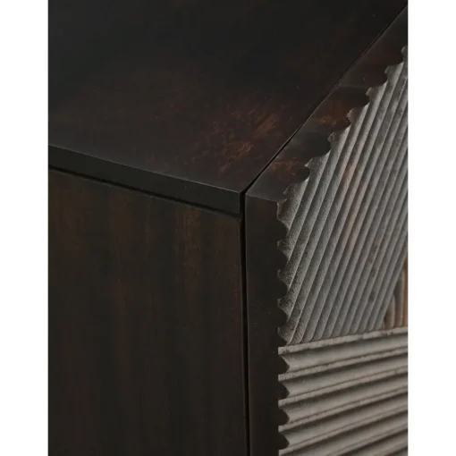 Credenza Bassa In Legno Di Mango Massiccio Con Ante Louis*Westwing Collection Hot