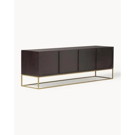 Credenza Bassa In Legno Di Mango Massiccio Lyle*Westwing Collection New