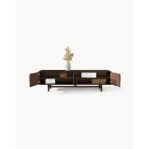 Credenza Bassa In Legno Di Quercia Con Ante Diana*Westwing Collection Hot