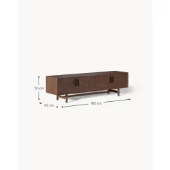 Credenza Bassa In Legno Di Quercia Con Ante Diana*Westwing Collection Hot
