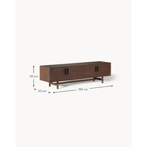 Credenza Bassa In Legno Di Quercia Con Ante Diana*Westwing Collection Hot