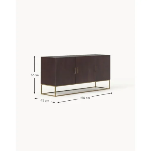 Credenza Con Ante In Legno Di Mango Massiccio Lyle*Westwing Collection Outlet