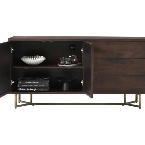 Credenza Con Ante In Legno Massiccio A Spina Di Pesce Luca*Westwing Collection Outlet