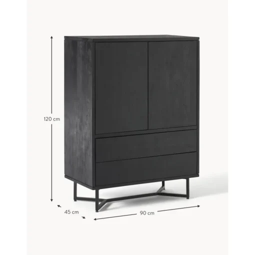 Credenza In Legno Di Mango Massiccio Con Ante E Cassetti Luca*Westwing Collection New