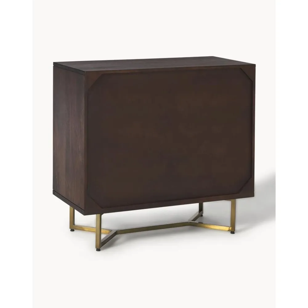 Credenza In Legno Massiccio Con Motivo Spina Di Pesce Luca*Westwing Collection Best