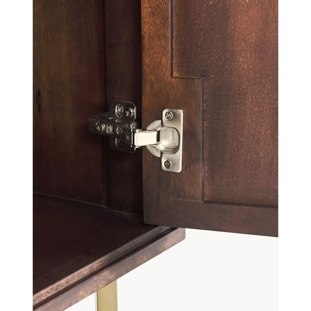 Credenza In Legno Massiccio Con Motivo Spina Di Pesce Luca*Westwing Collection Best