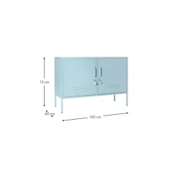 Credenza In Metallo Con Ante Mustard*Mustard Made Clearance