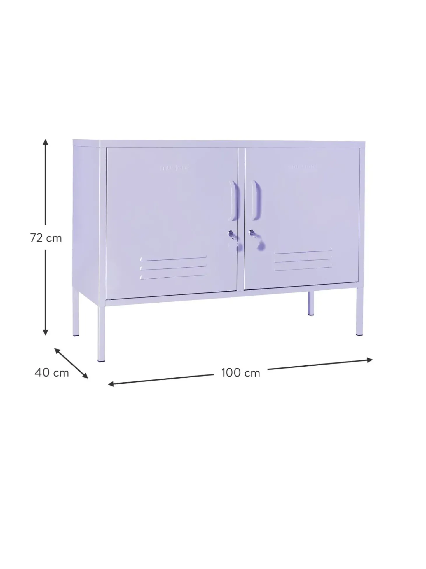 Credenza In Metallo Con Ante Mustard