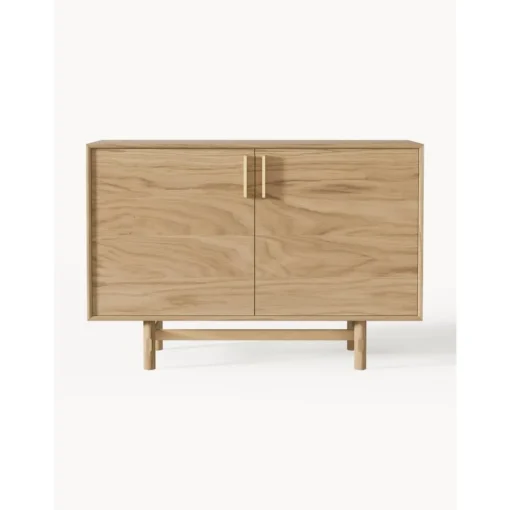 Credenza Piccola In Legno Di Quercia Con Ante Diana*Westwing Collection New