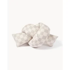 Cuscino Decorativo Imbottito In Velluto A Quadri Knot*Westwing Collection New