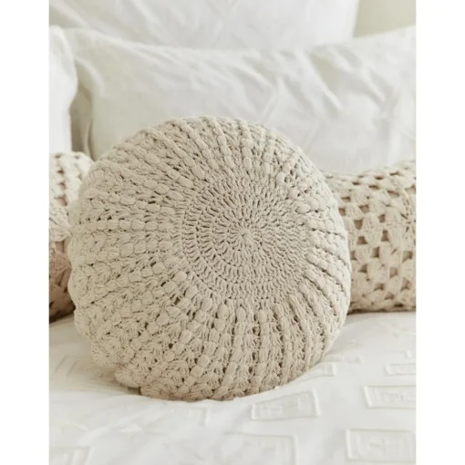 Cuscino Rotondo In Cotone All'Uncinetto Brielle*Westwing Collection Best