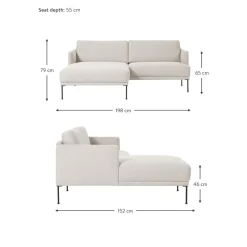 Divanetto Angolare Fluente*Westwing Collection Clearance