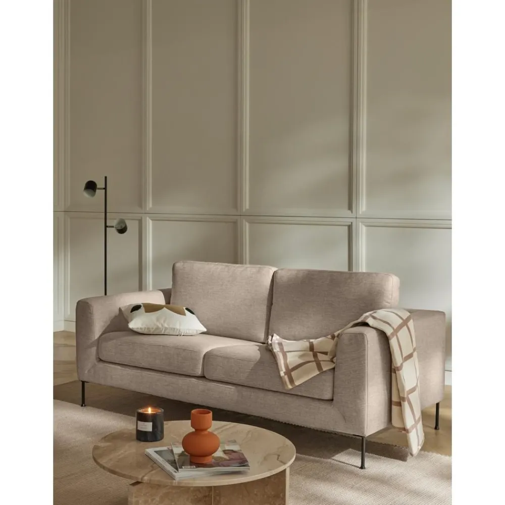 Divano 3 Posti Con Piedini In Metallo Cucita*Westwing Collection Sale