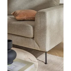 Divano 3 Posti Con Piedini In Metallo Cucita*Westwing Collection New