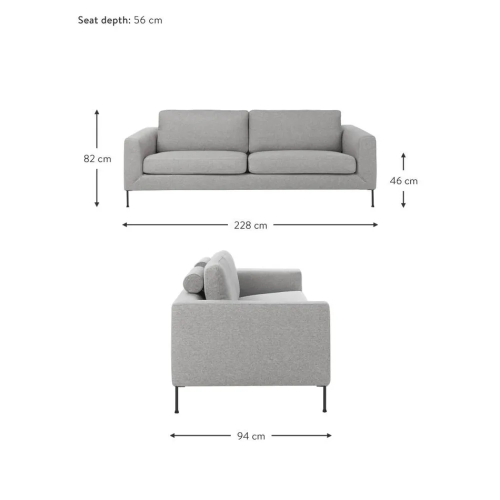 Divano 3 Posti Cucita*Westwing Collection Online