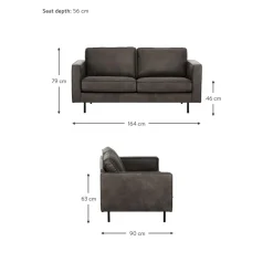 Divano 2 Posti In Pelle Riciclata Hunter*Westwing Collection Fashion