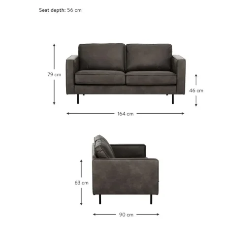 Divano 2 Posti In Pelle Riciclata Hunter*Westwing Collection Fashion