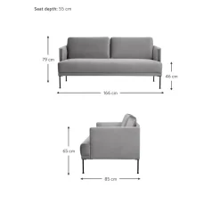 Divano 2 Posti In Velluto Fluente*Westwing Collection Best