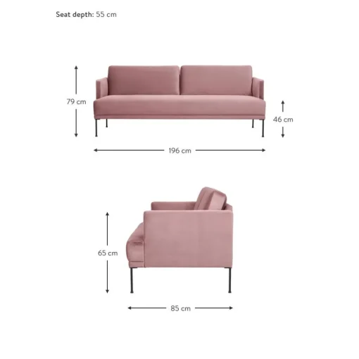 Divano 3 Posti In Velluto Fluente*Westwing Collection Online