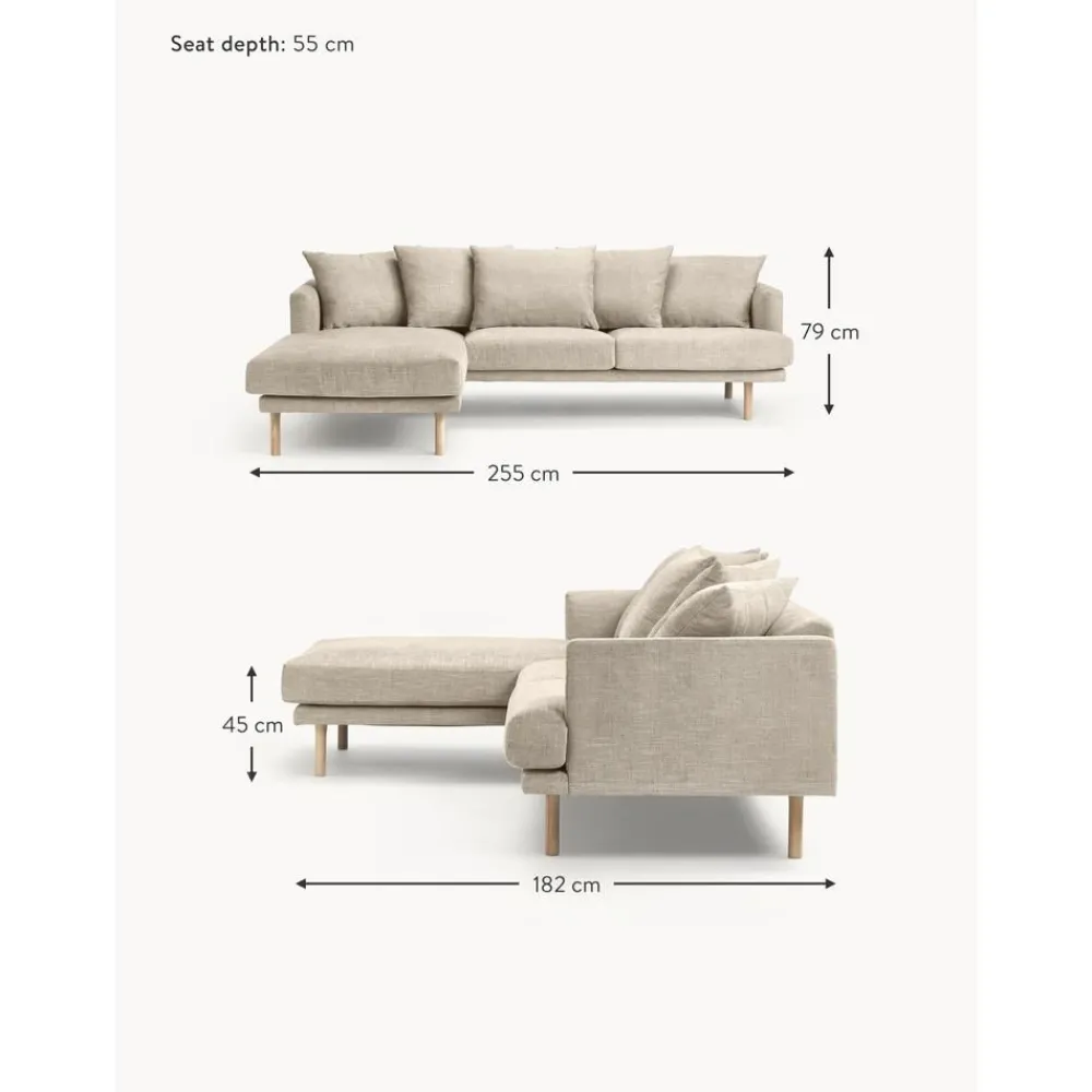 Divano Angolare 3 Posti Adrian*Westwing Collection Hot