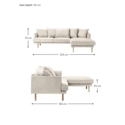 Divano Angolare 3 Posti Adrian*Westwing Collection Hot