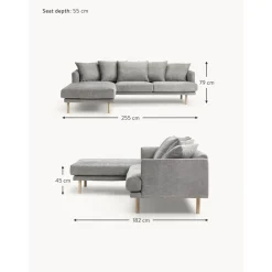 Divano Angolare 3 Posti Adrian*Westwing Collection New