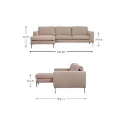 Divano Angolare 3 Posti Cucita*Westwing Collection New