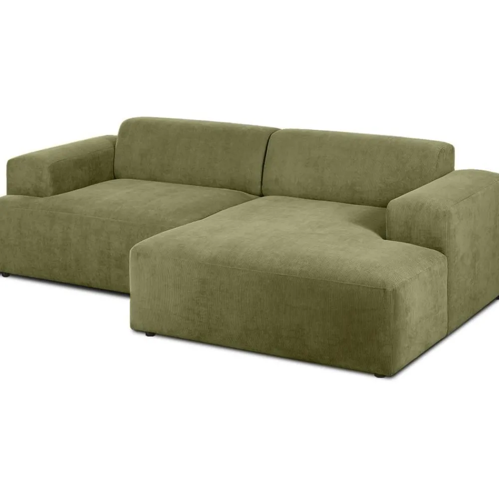 Divano Angolare 3 Posti In Velluto A Coste Melva*Westwing Collection Fashion