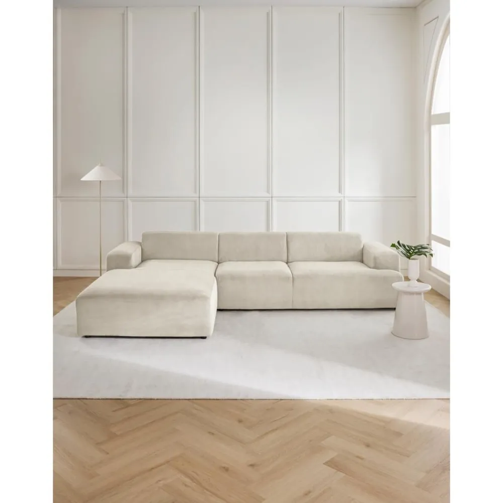 Divano Angolare 4 Posti In Velluto A Coste Melva*Westwing Collection New