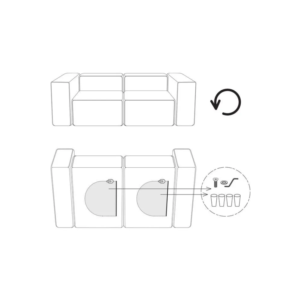 Divano Angolare 4 Posti In Velluto A Coste Melva*Westwing Collection New