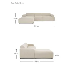 Divano Angolare 4 Posti In Velluto A Coste Melva*Westwing Collection New